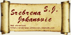 Srebrena Jokanović vizit kartica